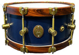 A&F 6.5x14 Chandler Blue Club Snare Drum Teak/Maple w/ Rosewood Counterhoops