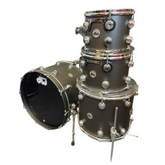 DW Collector's Series 333 Pure Maple Gun Metal Gray Hard Satin 10 12 16 22