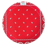 Roots 12" Solid Red Bandana