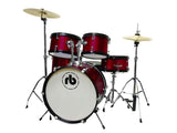 RB Junior Drum Kit 5pc Metallic Wine Red